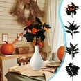 thumbnail image 1 of JMQLZ 16 Inch Premium Black Leaf Bundle - Extended Faux Foliage Stalks for Autumn Arrangements, 1 of 7