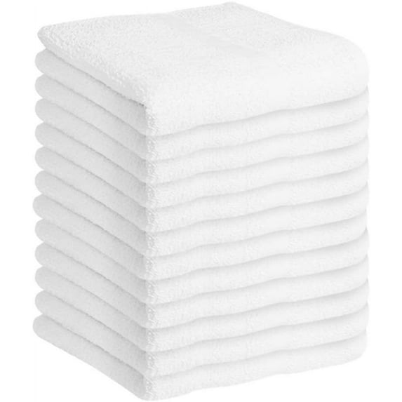 JMR 12 Pack Cotton Bath Towels 22x44-Hotel Multi-Purpose Towels for Commercial and Home Use-Soft, Lightweight, Super Absorbent, and Quick Drying Bath Towels for Pool, Gym, or Spa Beige,22x44-12 Pcs