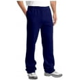 thumbnail image 1 of JMR Men's Fleece Sweatpants, Elastic Waistband/Open Bottom With Side Pockets-M, 1 of 2