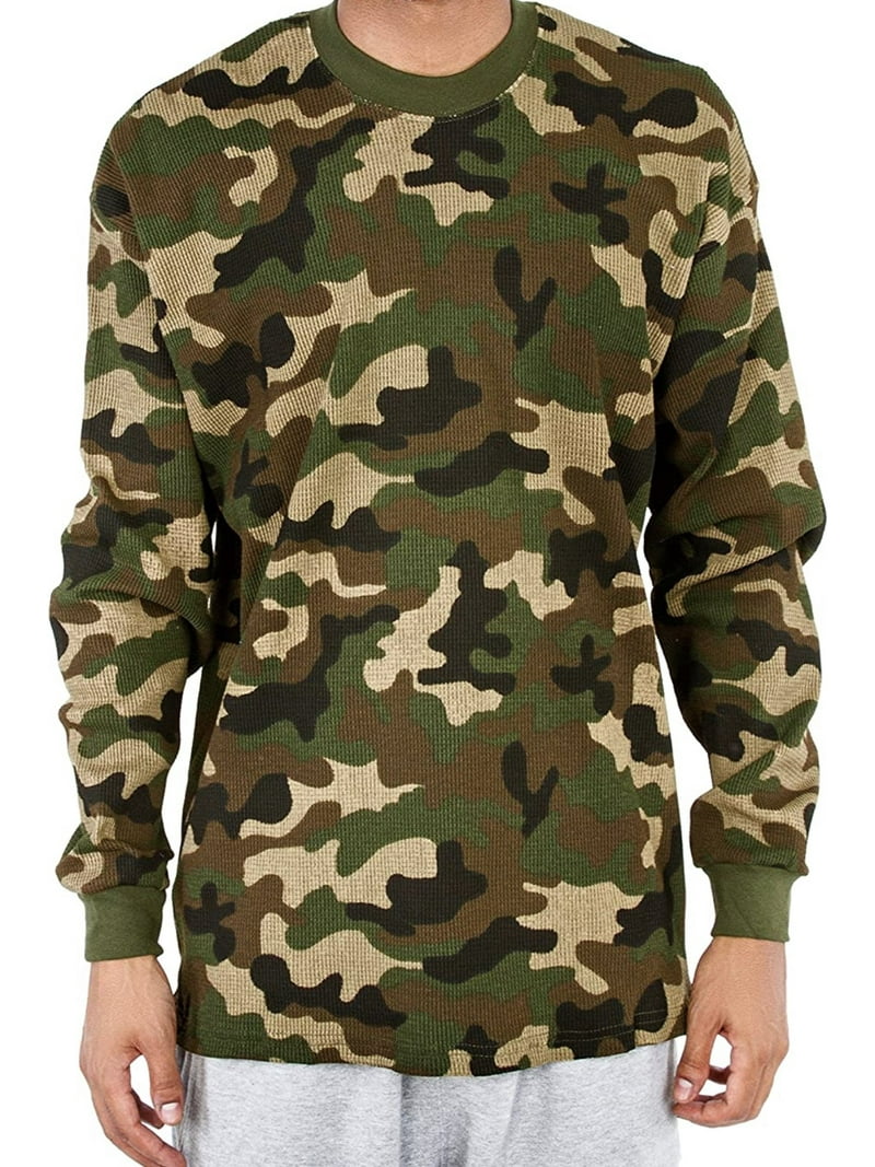 JMR Men's Big Tall Heavy Weight Waffle Thermal Long Sleeve Crew