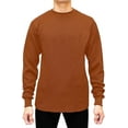 thumbnail image 1 of JMR Men's Heavy Weight Long Sleeve Waffle Thermal Shirt Crew Neck Top Underwear, Colors, SizesRust, 2X-Large, 1 of 7