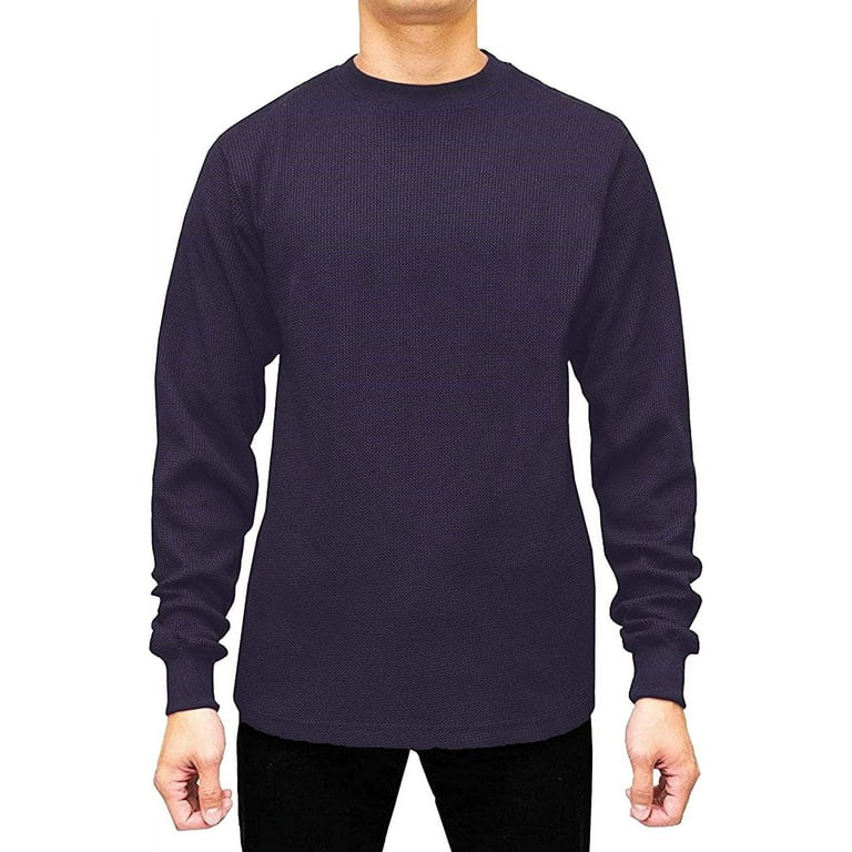 JMR Mens Heavy Weight Long Sleeve Thermal Shirt Crew Neck Top Underwear Colors Sizes