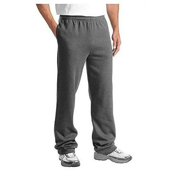 JMR USA INC Men's Fleece Pants with Pockets Track Pants Joggers for Men, Charcoal Gray Medium