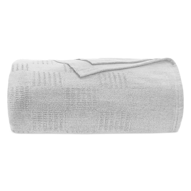 JMR White Waffle Weave Thermal Bed Blanket66x90 Twin Comforter Cotton