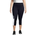 thumbnail image 1 of JMS by Hanes Women's Plus Active Colorblocked Performance Capri Leggings, 1 of 5