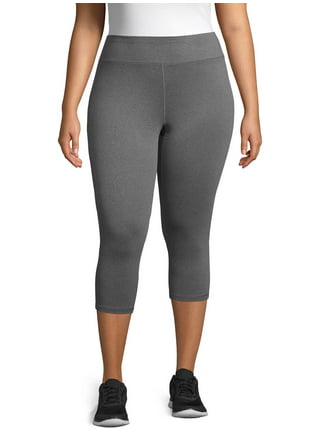 Women Plus Size Stretch Cotton Capri Leggings Sports Yoga Pants Slim Gym  Fitness