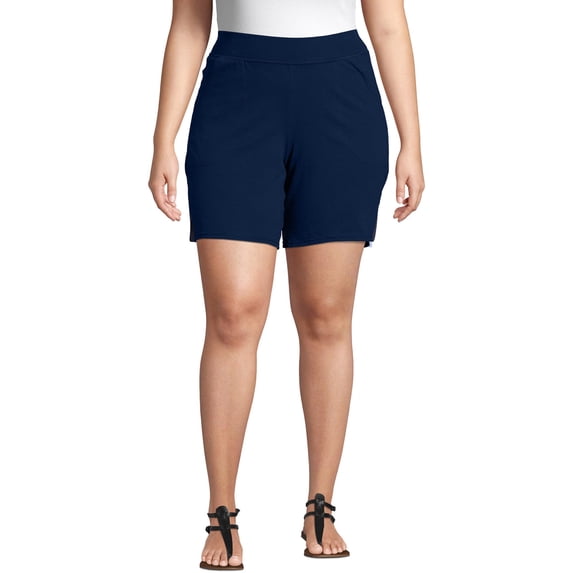 JMS by Hanes Women's Plus Size Athleisure Jersey Pocket Short