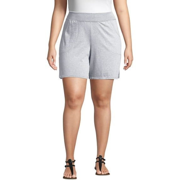 JMS by Hanes Women's Plus Size Athleisure Jersey Pocket Short