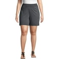 thumbnail image 1 of JMS by Hanes Women's Plus Size Athleisure Jersey Pocket Short, 1 of 5