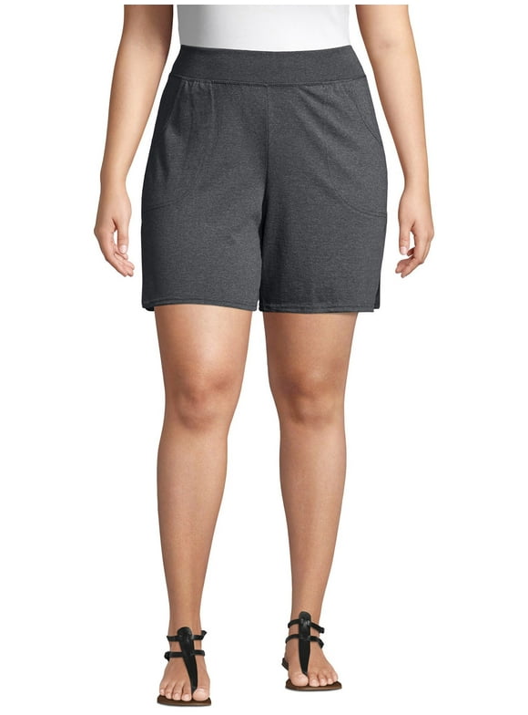 JMS by Hanes Women's Plus Size Athleisure Jersey Pocket Short