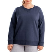 JMS by Hanes Women's Plus Size Fleece Pullover Sweatshirt