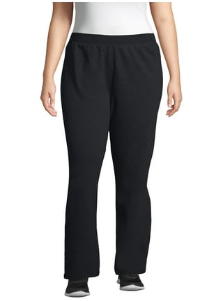 FİTGO Plus Size Sweatpants - Black - Long - Trendyol