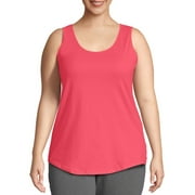 JMS by Hanes Women's Plus Size Shirttail Tank