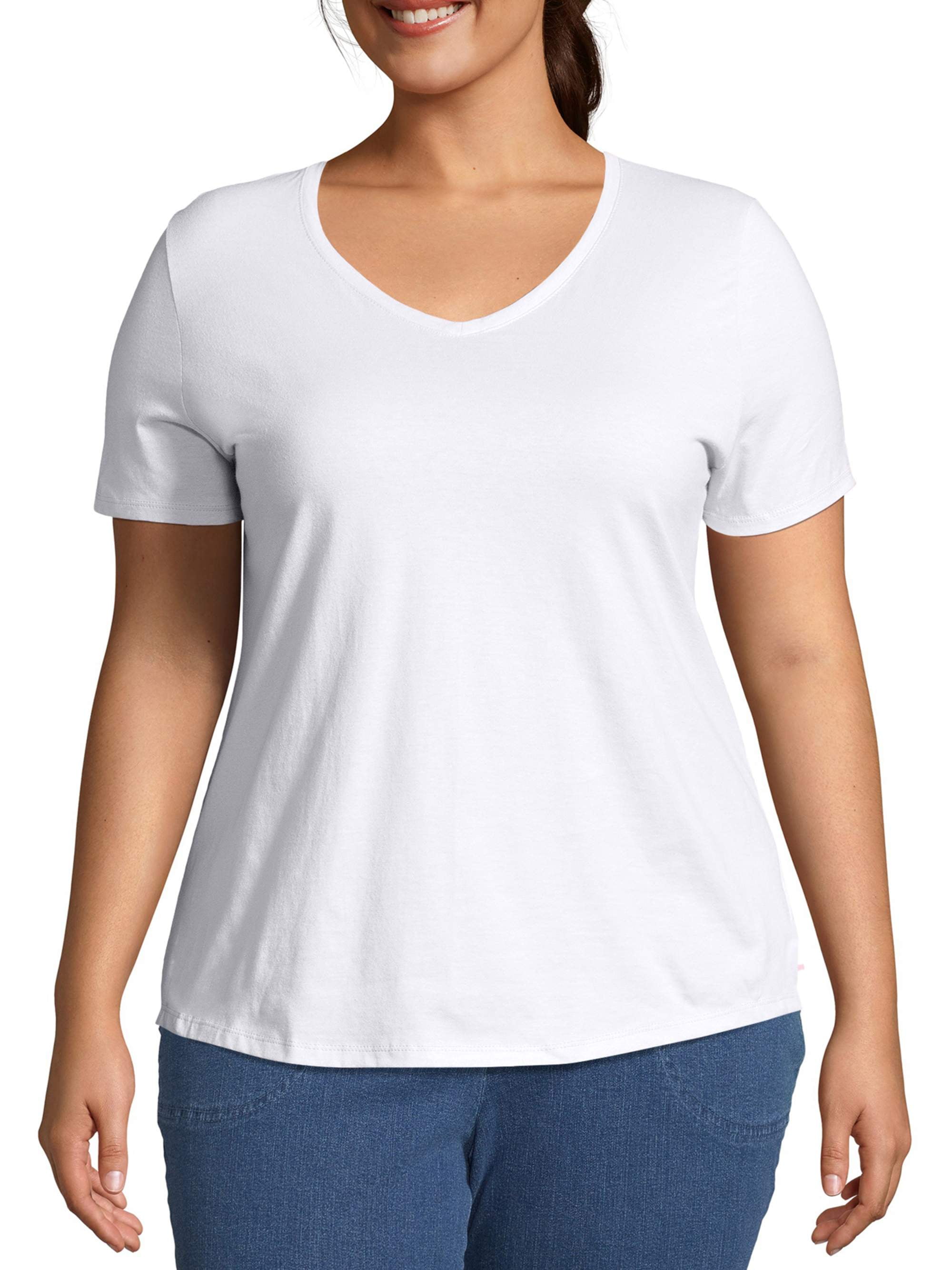 plus v neck tee