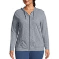 thumbnail image 1 of Plus Size Just My Size® Slubbed Hoodie Color: Dada Gray Size: 2X, 1 of 5