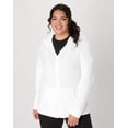 thumbnail image 1 of Hanes Just My Size Women's Full-Zip Slub Hoodie (Plus ) White 1X, 1 of 6