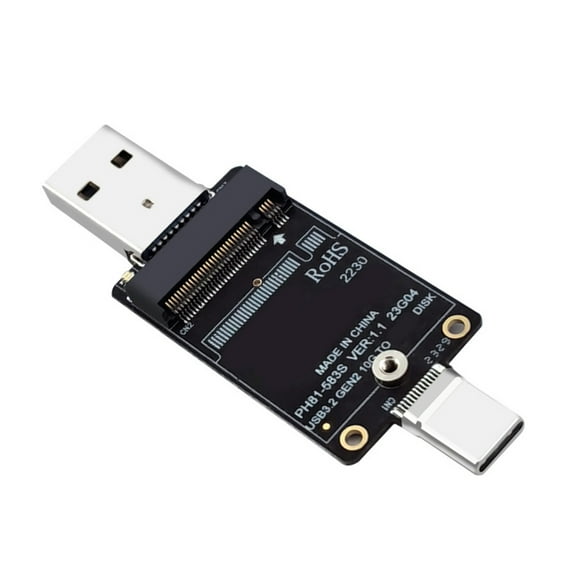 JMS583 M.2 NVME SSD Adapter M.2 to USB A Type C Converter Support M.2 SSD 2230