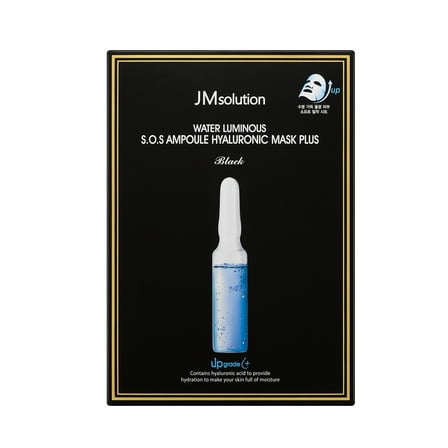 JMSOLUTION WATER LUMINOUS S.O.S AMPOULE HYALURONIC MASK PLUS(Pack of 10)