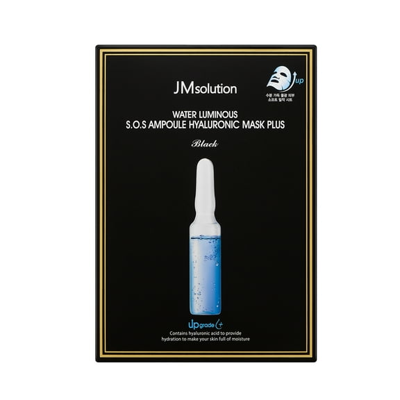 JMSOLUTION WATER LUMINOUS S.O.S AMPOULE HYALURONIC MASK PLUS(Pack of 10)