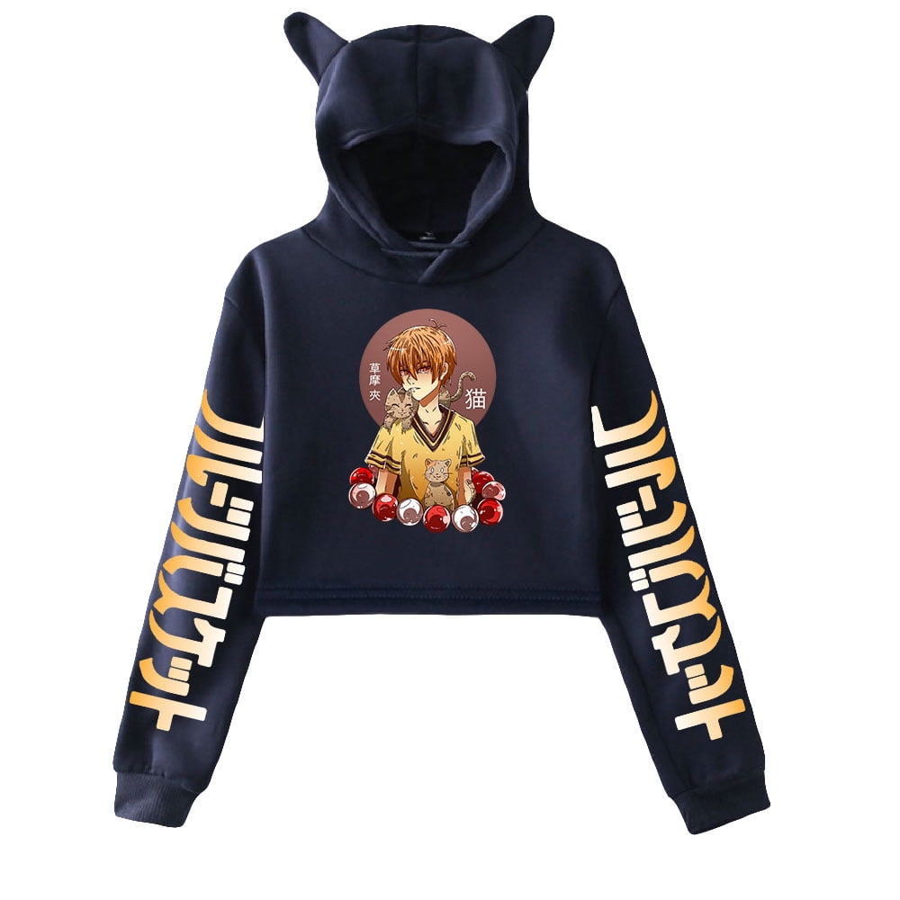 My hero academia cropped hoodie new arrivals