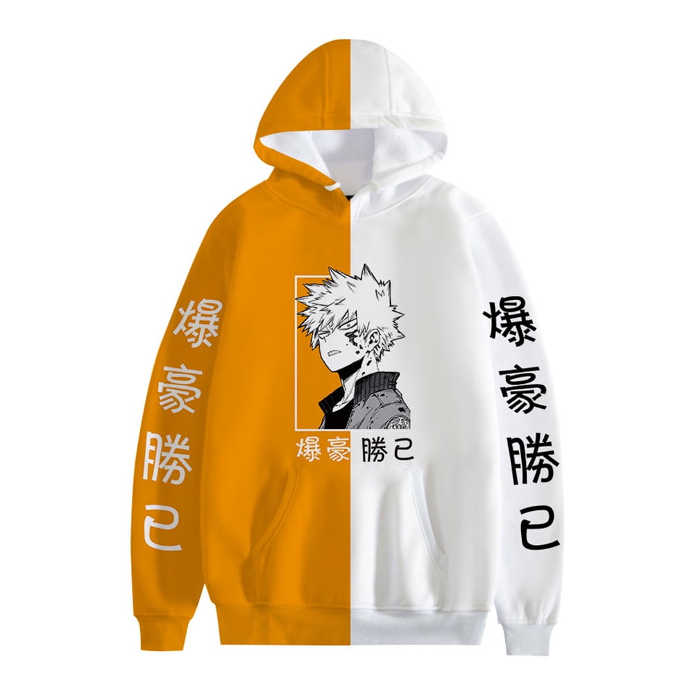 JMSUN Anime My Hero Academia Denki Kaminari Hoodie 3D Unisex Pullover  Hoodies Harajuku Sweatshirt Casual Streetwear