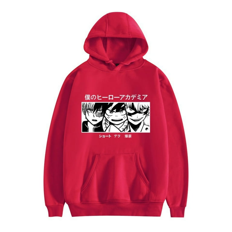 JMSUN Anime My Hero Academia Hoodie Shoto Todoroki Pullover