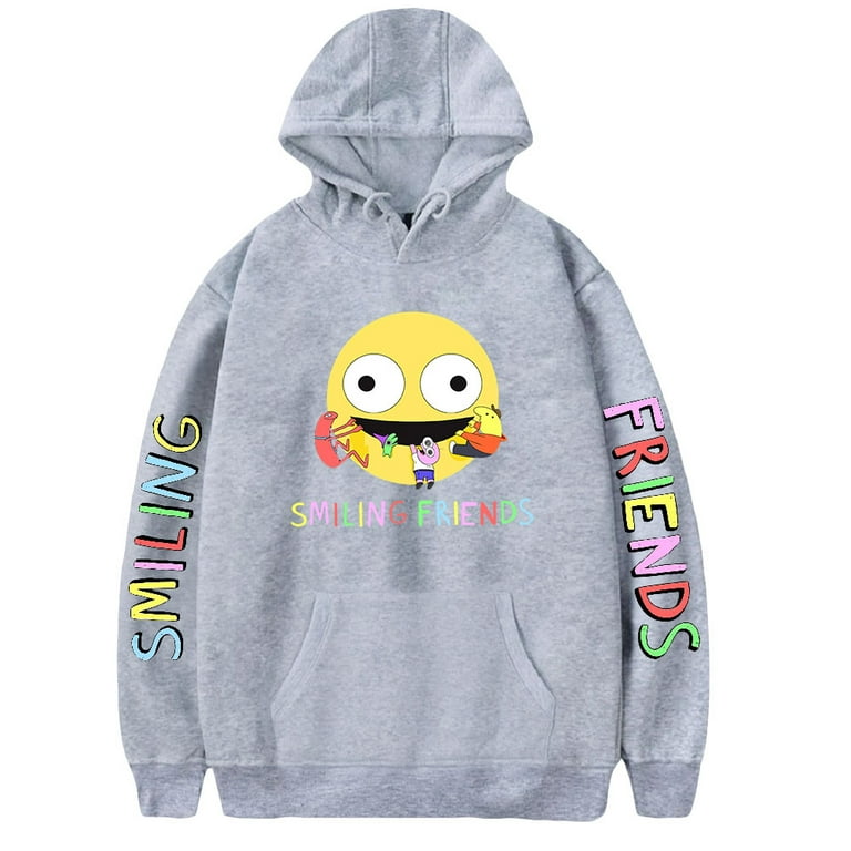 JMSUN Anime Smiling Friends Hoodie Cosplay Sweatshirts Kawai Hoody