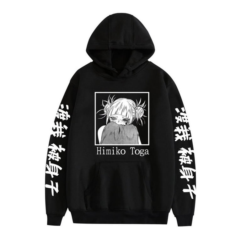 JMSUN My Hero Academia Anime Sweatshirts Men Women Funny Himiko Toga Zipper Jackets Hooded Tops Sweatshirt Hoodies Tops XXS 3XL Walmart