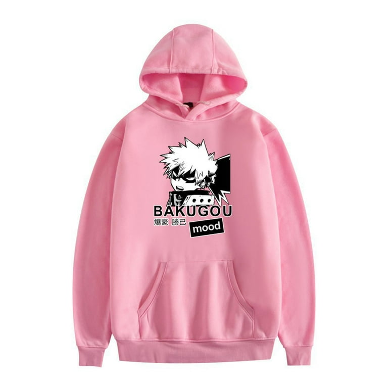 JMSUN My Hero Academia Katsuki Bakugo Hoodie Japanese Style Anime Sweatshirt Unisex Pullover Hoodies Harajuku Sweatshirt XXS 3XL