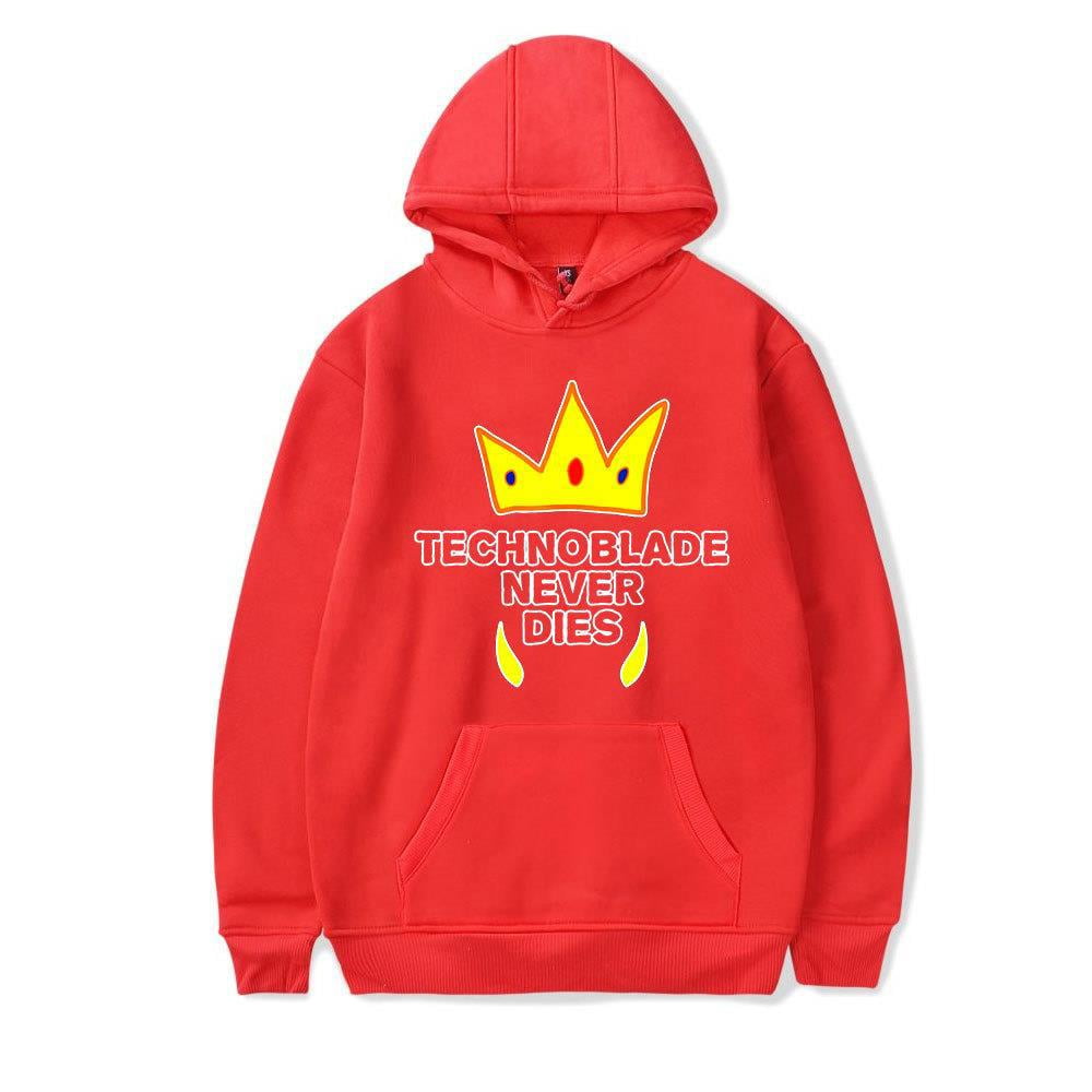 Technoblade Never Die Hoodie Dream Smp Merch Team Sweatshirt Hot