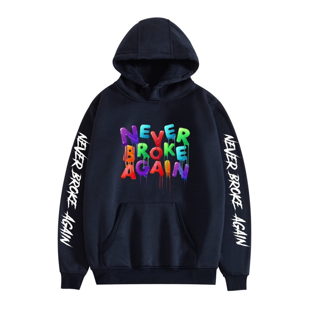 JMSUN Unisex Anime Never Broke Again Hoodie Sweatshirts YoungBoy