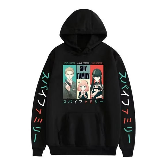 Unisex Anime Spy x Family Hoodie Anya Forger Cosplay Pullover Hooded Sweatshirt Women/Men's Tracksuit