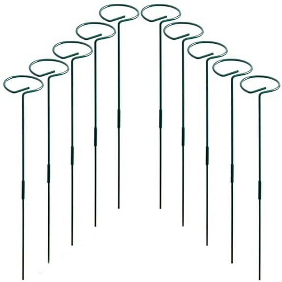 Arkzeo 10 Set Plant Support Stakes 30 Inch Stem For Indoor Outdoor Garden Flower