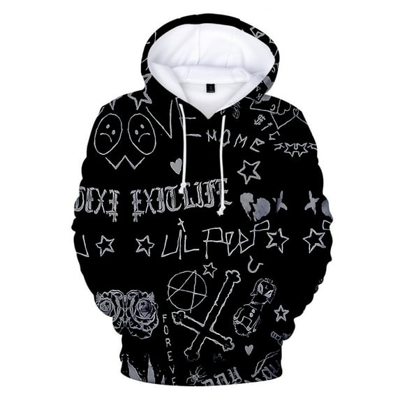 JMSUN Unisex Lil Rapper Peep Hoodie Pullover Holiday Men/Women Hooded Sweet Streetwear Casual Style The Hoodies