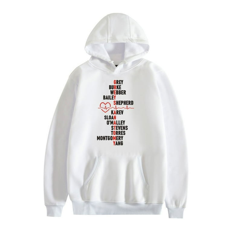 JMSUN Women Hoodie Sweatshirt Greys Anatomy Novelty Hooded