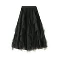 thumbnail image 1 of JMSUN Women’s Mesh Layered Tulle Skirt Sheer Tutu Midi Skirt Tutu Tulle Skirt Elastic High Waist Midi Skirt, 1 of 5