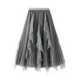 thumbnail image 1 of JMSUN Women’s Mesh Layered Tulle Skirt Sheer Tutu Midi Skirt Tutu Tulle Skirt Elastic High Waist Midi Skirt, 1 of 5