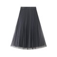 thumbnail image 1 of JMSUN Women’s Tulle Skirts Tulle Skirts for Women High Waist Layered Floral Print Brown Skirt Mesh A-Line Midi Skirt, 1 of 6