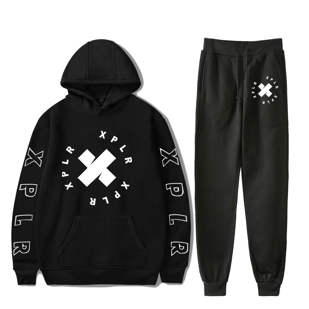 JMSUN XPLRs Sam and Colby Merch Fighting Demons Hoodie Jogger Pants Two ...