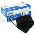 thumbnail image 1 of JMU  Disposable Face Masks 50 Pcs, Medical ASTM Level 1, Black Adult Size, 1 of 8