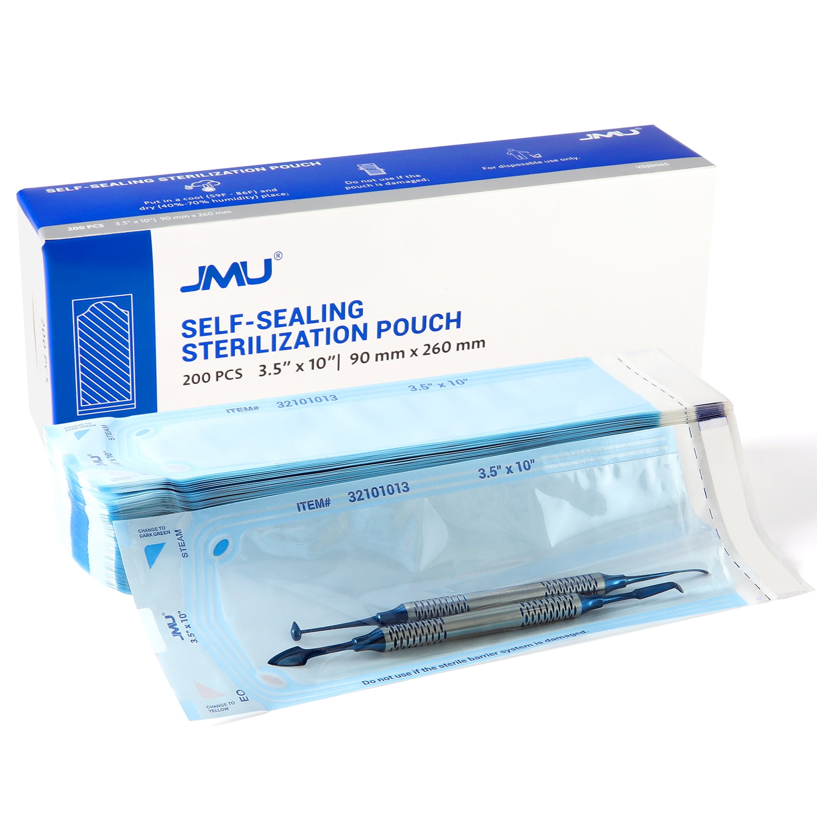 JMU SelfSealing Sterilization Pouches, With Internal And External