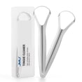 thumbnail image 1 of JMU Stainless Steel Tongue Scraper Bottle Opener Shape Tongue Cleaner 2PCS, 1 of 6