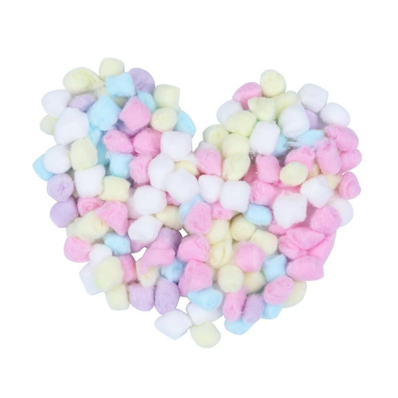 JMXIANG 1 Bag/500g Face Color Cotton Ball Makeup Cotton Balls Degreasing Cotton Ball for Beauty Salon Home Use