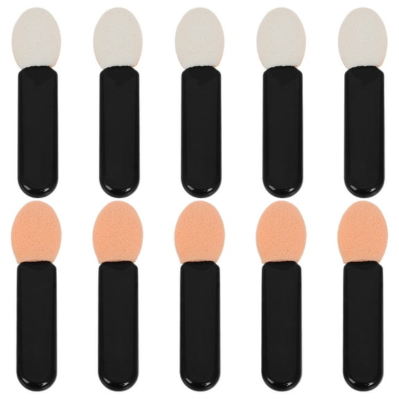 JMXIANG 10 Pcs Eyeshadow Applicator Eye Shadow Brush Small Sponge Tip Eyeshadow Applicator Sticks Mini Eye Makeup Brush Short Eyeshadow Brushs For Makeup