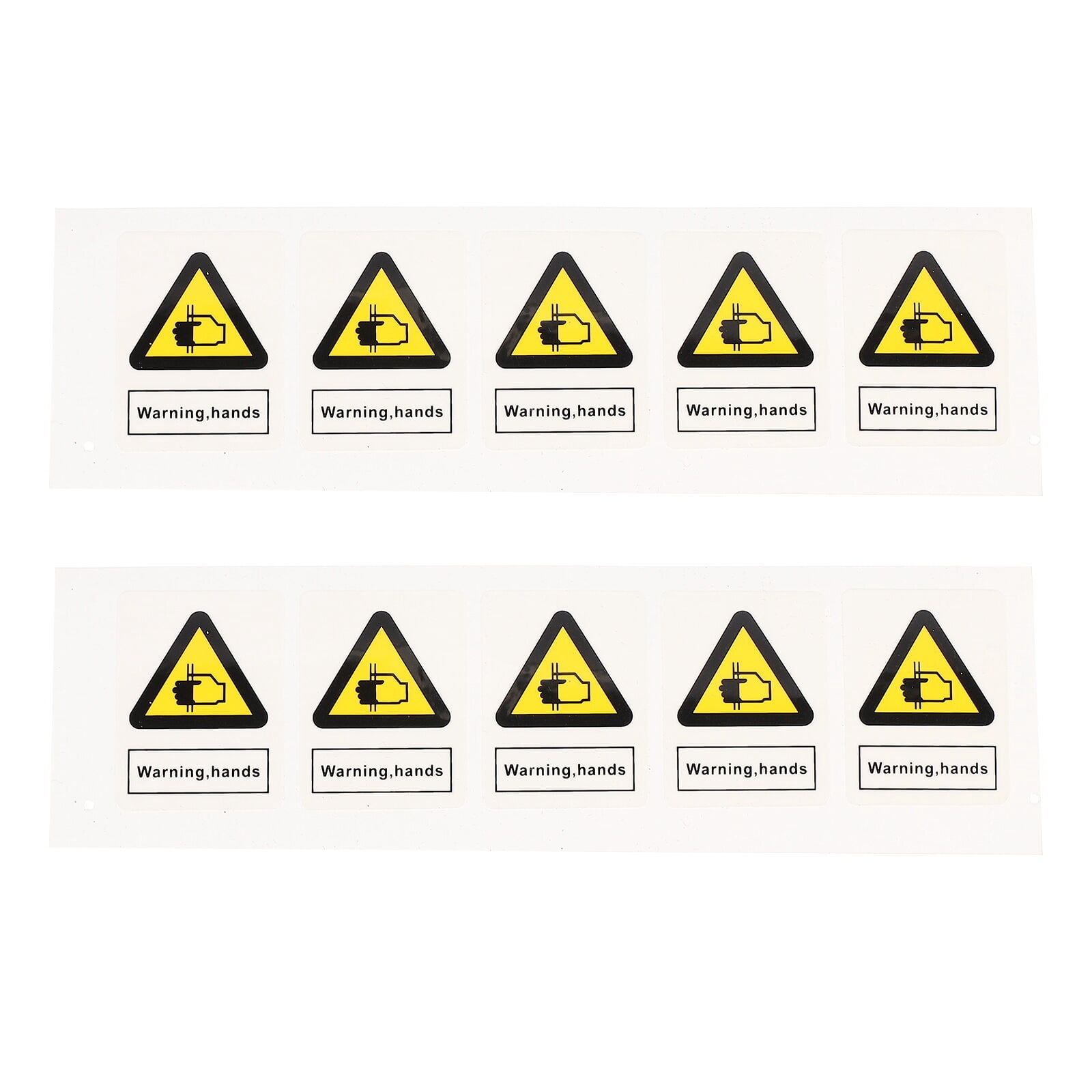 Objectum Warning Sign Sticker JMXIANG 10pcs Warning Hands Pinching Sticker Machine Safety Decal ...