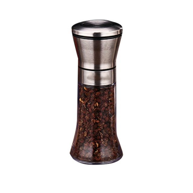 JMXIANG 120ml Stainless Steel Manual Pepper Grinder Kitchen Grinder