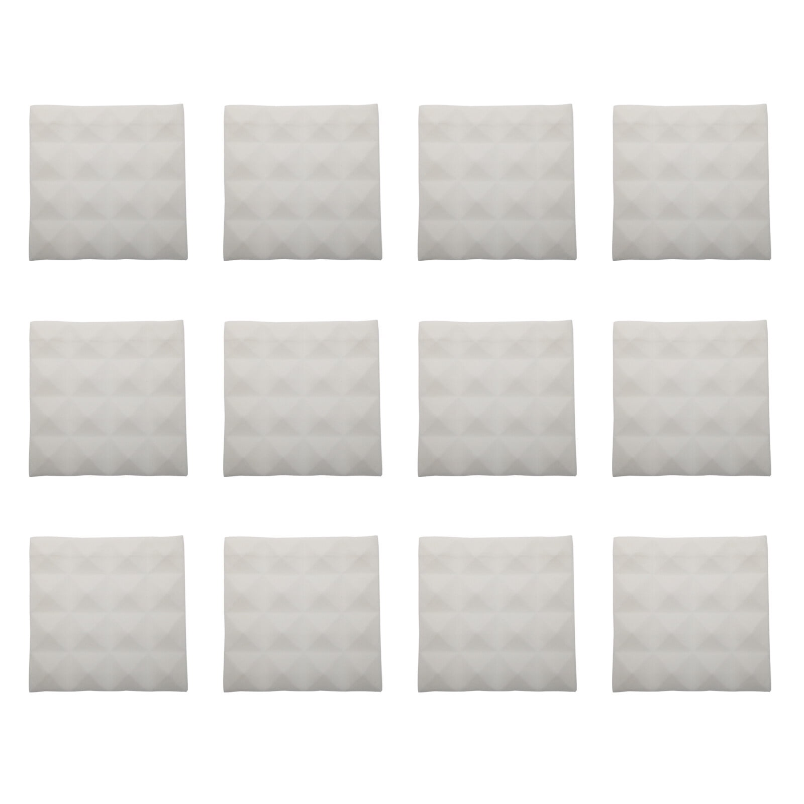JMXIANG 12pcs Pyramid Shape Acoustic Panels Sound Dampening Panels for