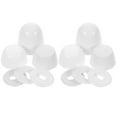 JMXIANG 2 Sets Toilet Bolt Caps Universal Toilet Bowl Bolt Caps Covers Plastic Toilet PushOn