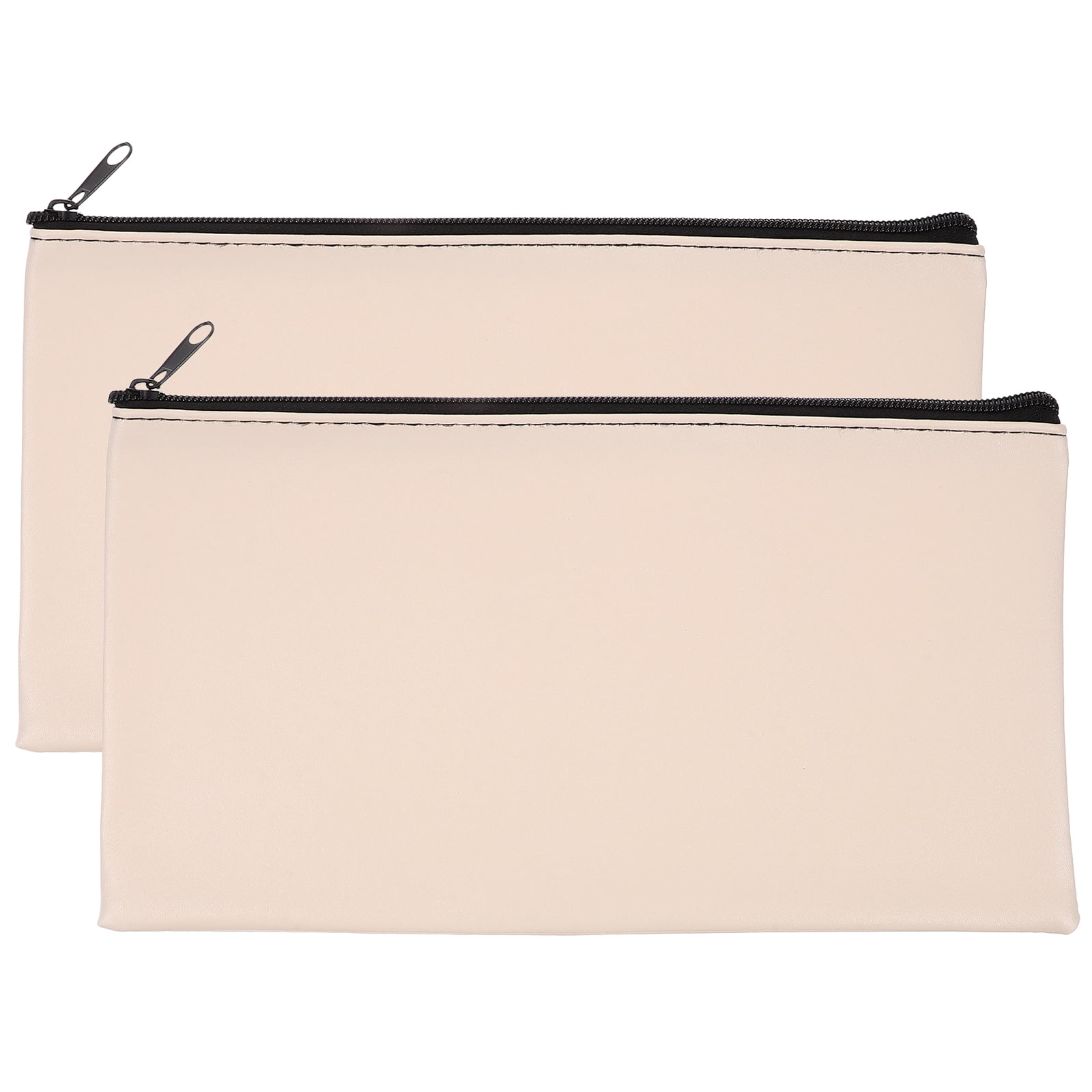 JMXIANG 2Pcs Zipper Bill Bags Money Bags Money Bags Receipt Pouches Bank Deposit Money Bags with Zipper