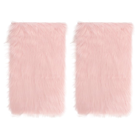 JMXIANG 2pcs Pink Fur Faux Fur Fabric Small Product Photo Background Photo Props Mat Pre-Cut Fur Strips Fluffy Fuzzy Craft Fur For Nail Art And Photo